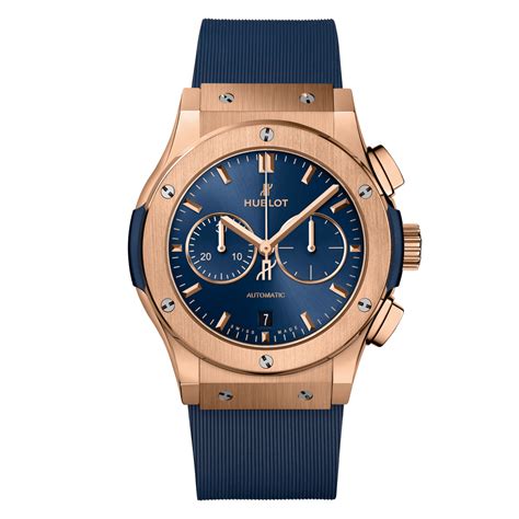 hublot blue chronograph king gold|Hublot Classic Fusion 42mm Chronograph .